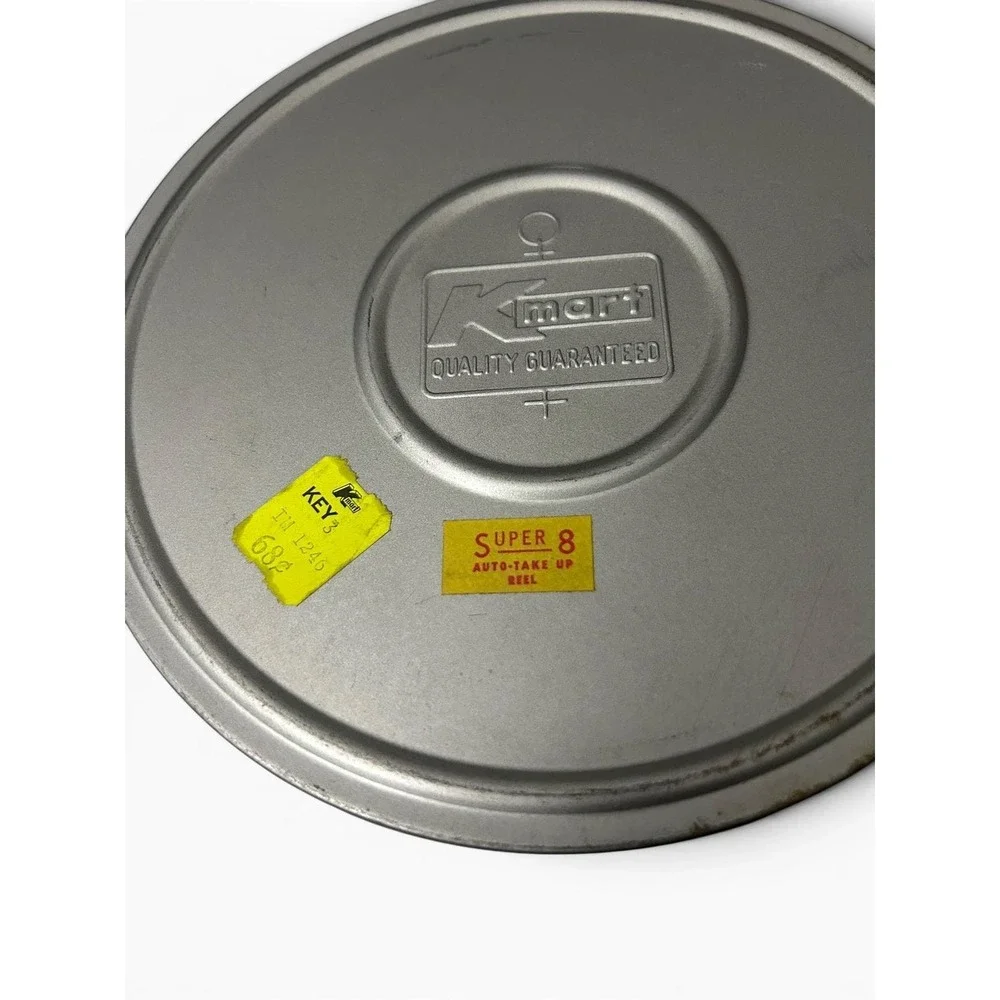 VTG Kmart Quality Guaranteed Super 8 Film Canister Compco 400 Ft Metal Reel Set